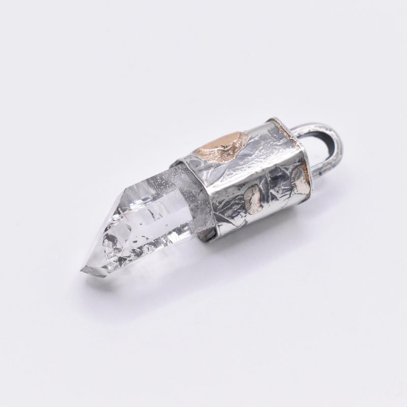 Brandberg Quartz Enhydro Crystal Pendant