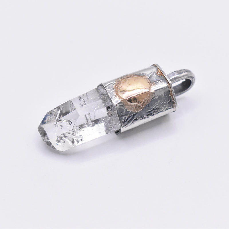 Brandberg Quartz Enhydro Crystal Pendant