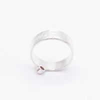 Pink Tourmaline Sterling Silver and Keum-Boo Gold Ring