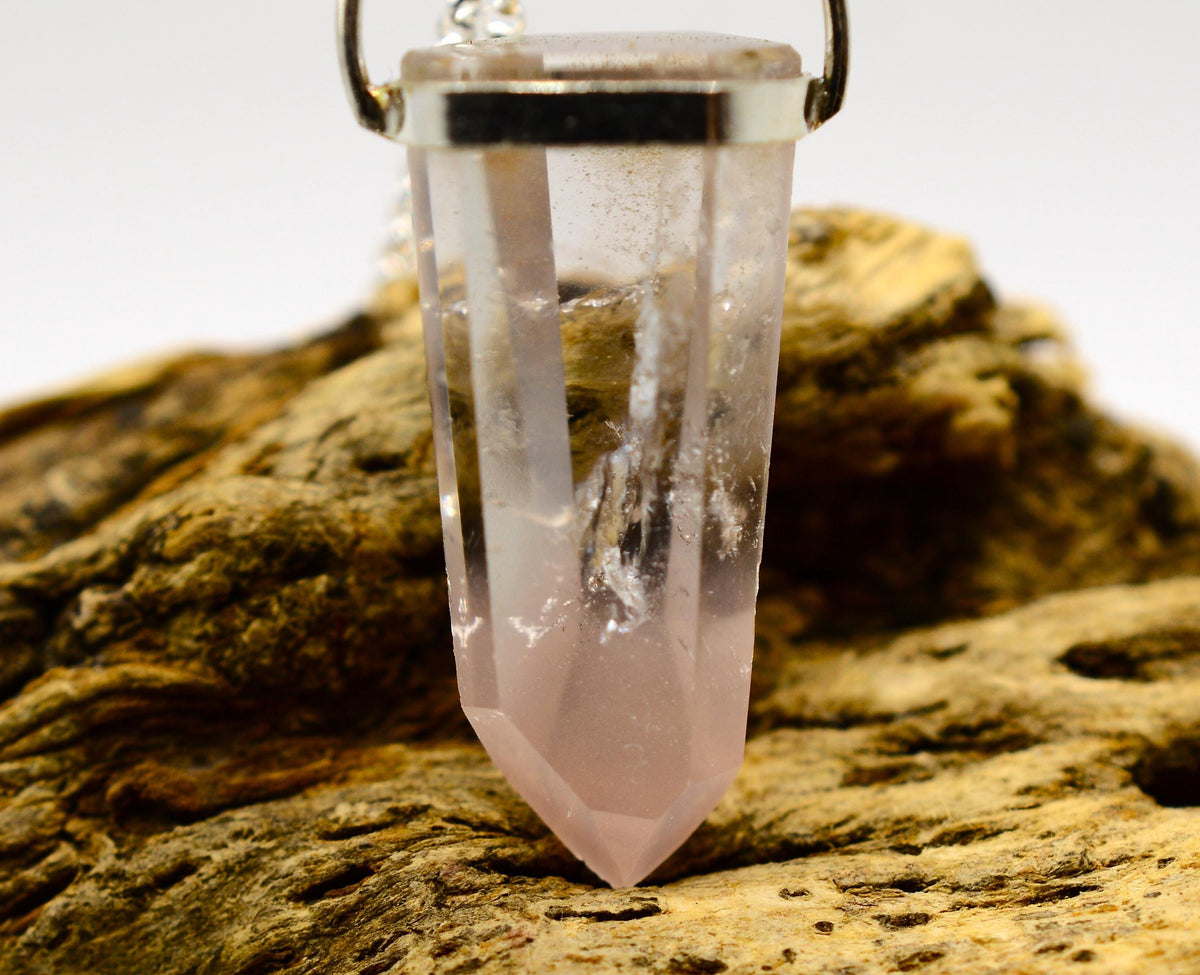 Lithium Phantom Quartz Silver Pendant