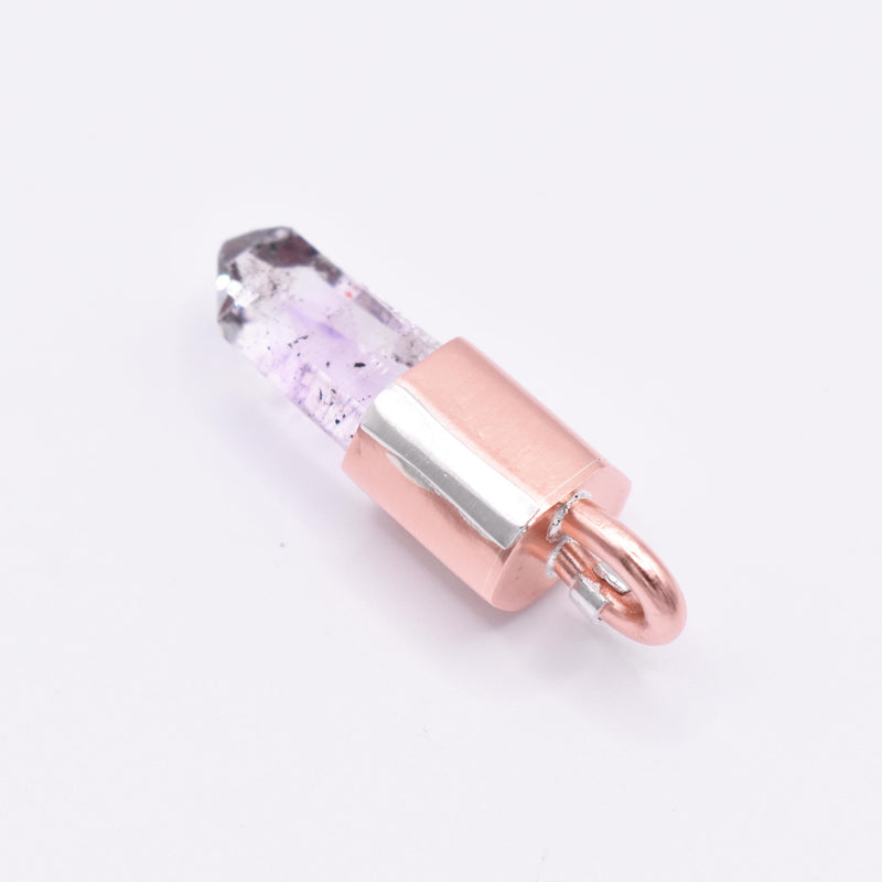 Handmade Brandberg Enhydro Copper and Silver Crystal Pendant