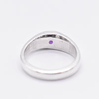Amethyst Silver Ring Handmade Amethyst Jewellery