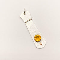 Natural Citrine Silver Pendant