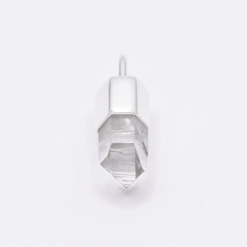 Handmade Brandberg Dow Quartz Crystal Silver Pendant