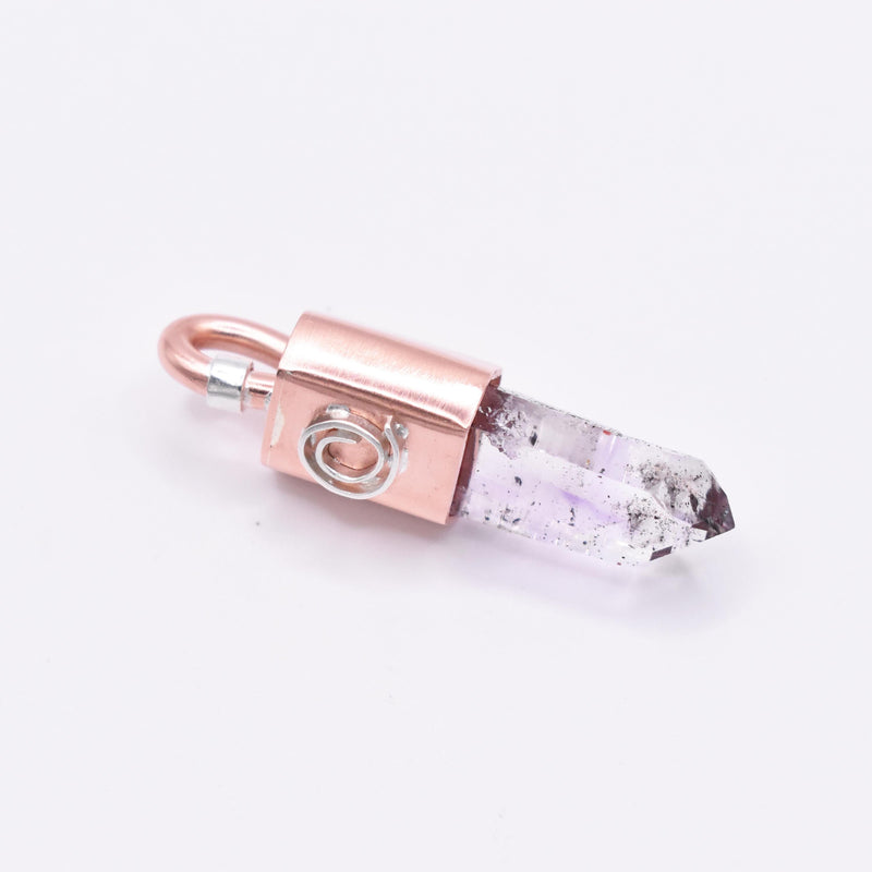 Handmade Brandberg Enhydro Copper and Silver Crystal Pendant