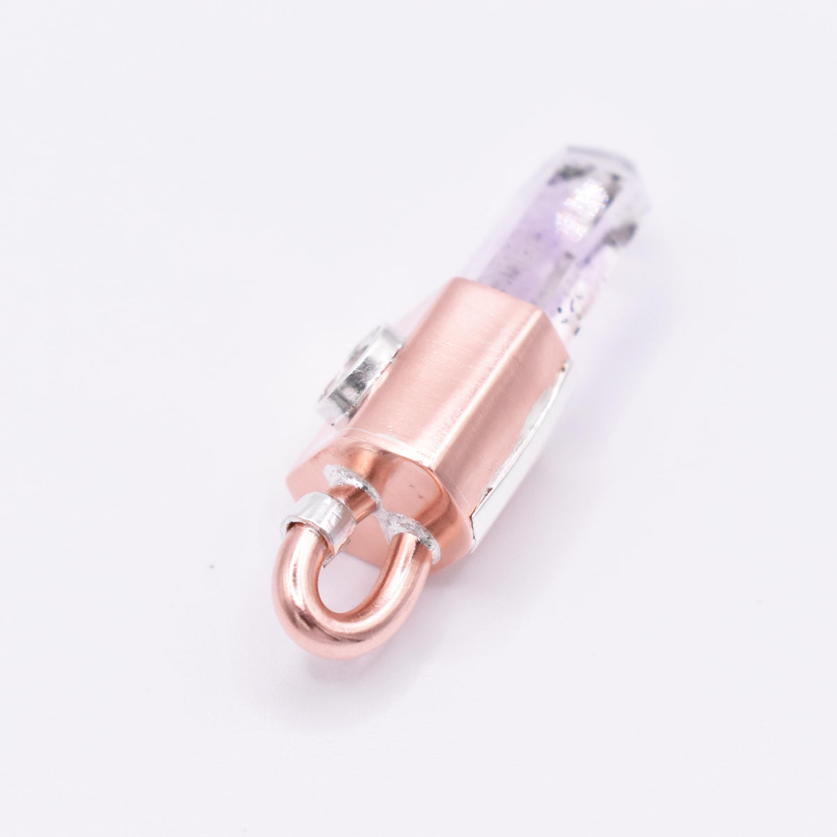 Handmade Brandberg Enhydro Copper and Silver Crystal Pendant