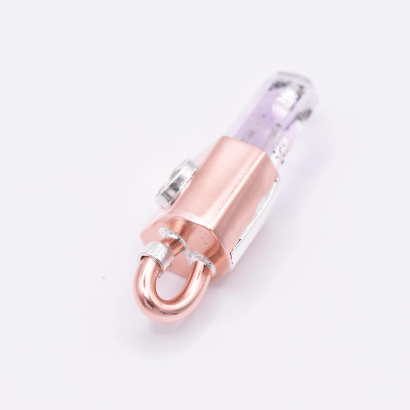 Handmade Brandberg Enhydro Copper and Silver Crystal Pendant