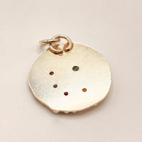 Natural Gemstone Silver Pendant