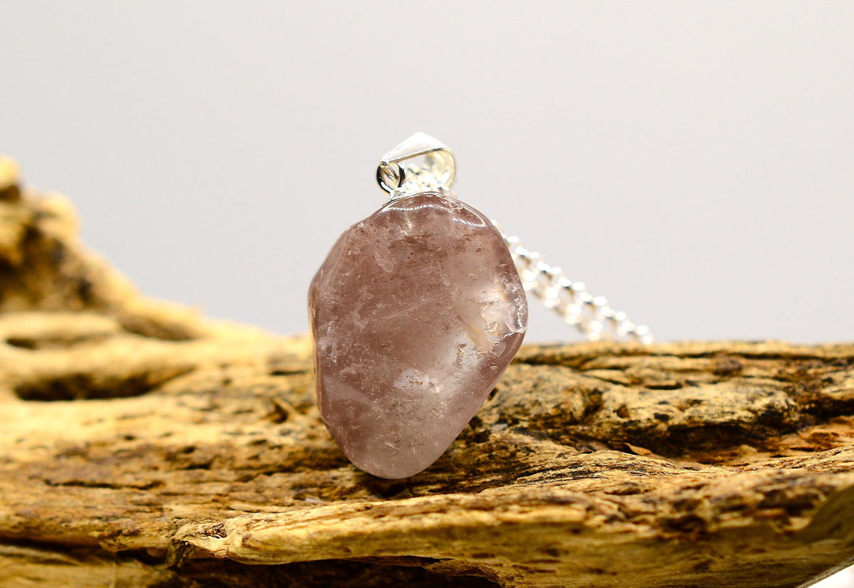 Lithium Quartz Silver Pendant