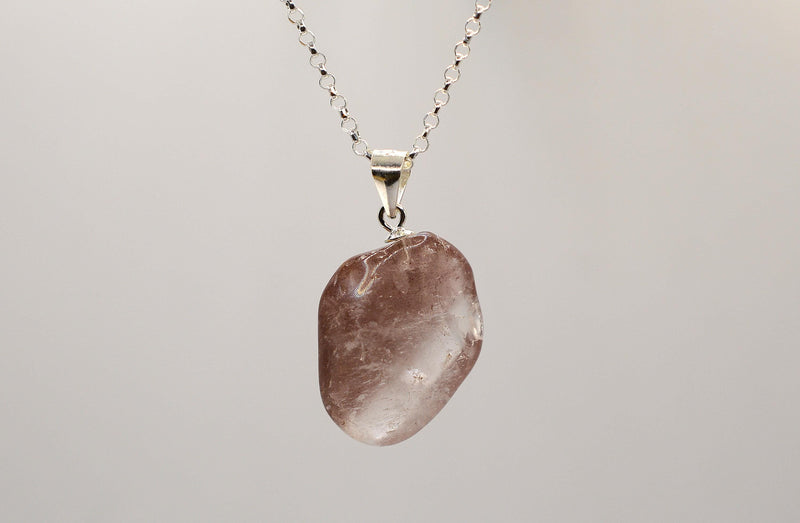 Lithium Quartz Silver Pendant
