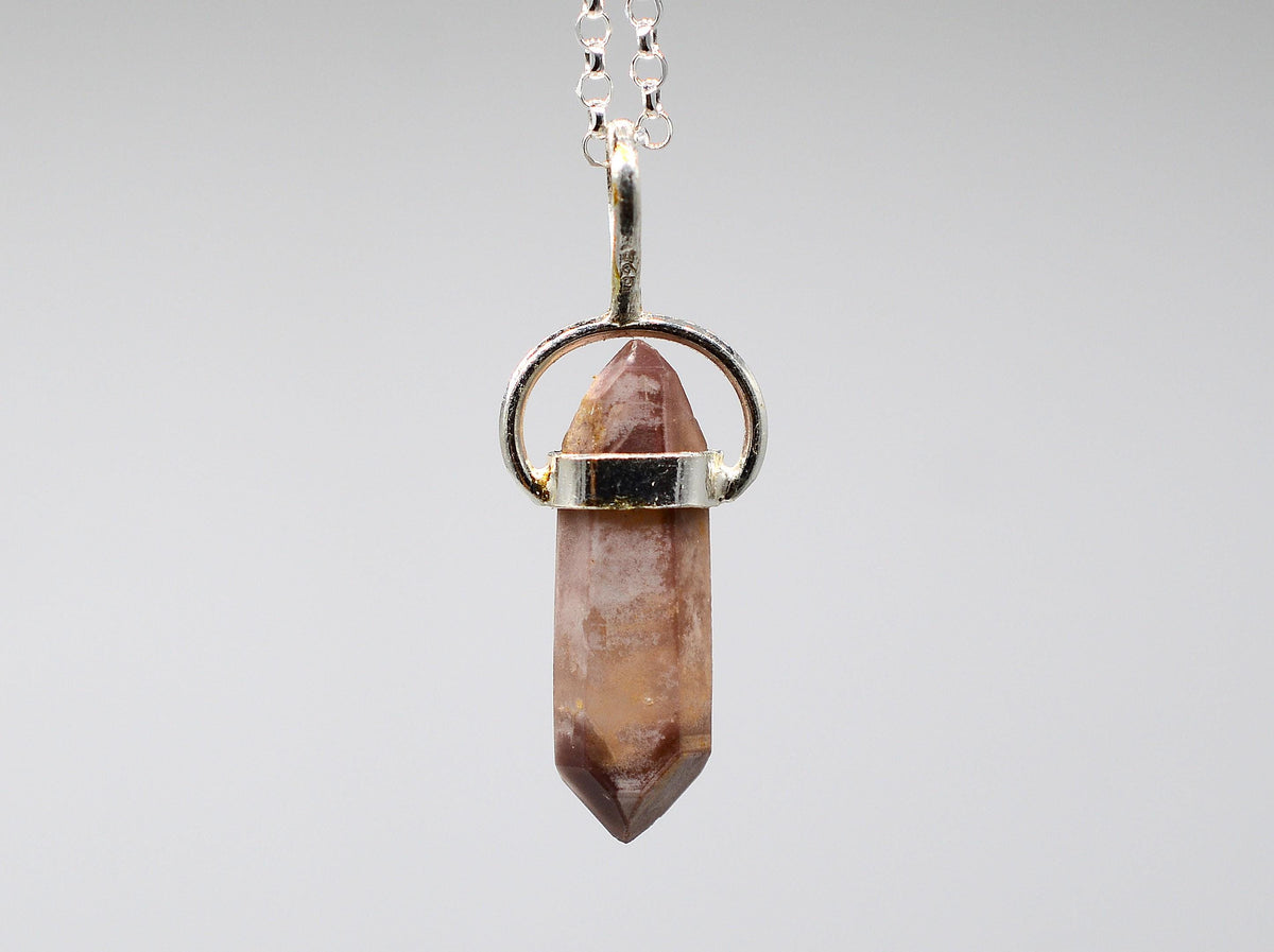 Lithium Phantom DT Quartz Silver Pendant