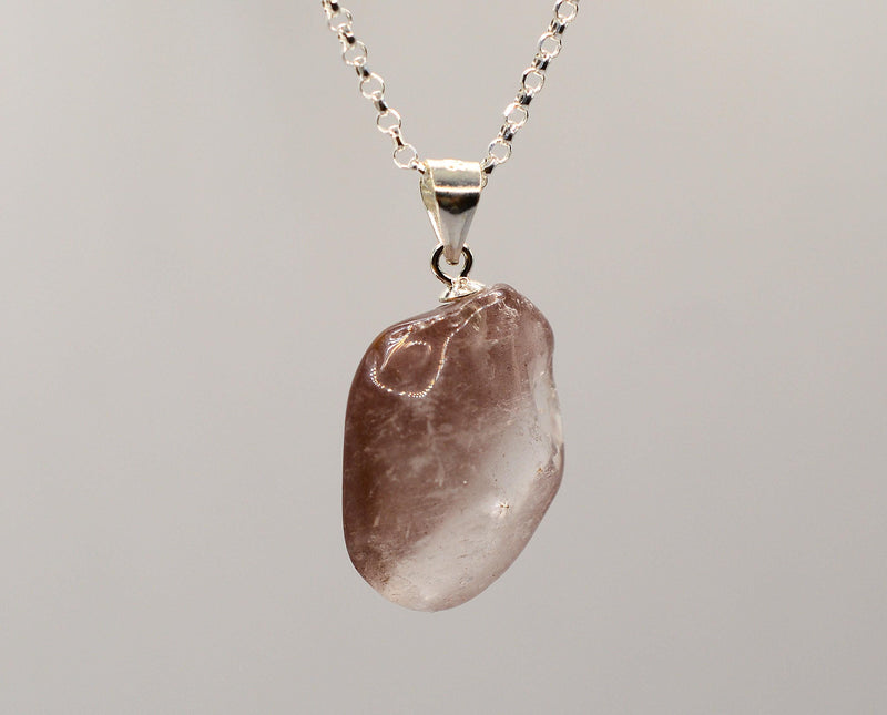 Lithium Quartz Silver Pendant
