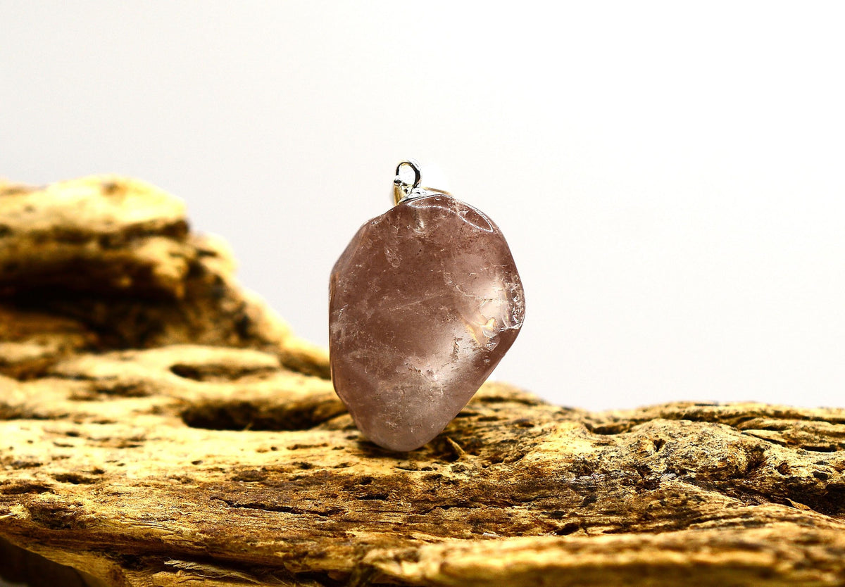 Lithium Quartz Silver Pendant