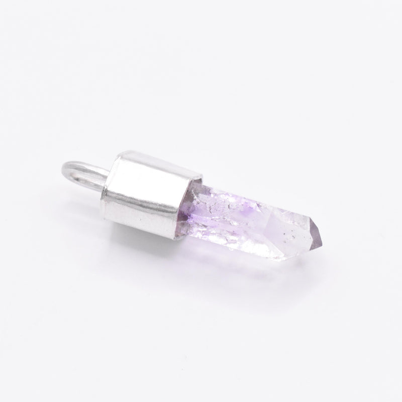 Handmade Brandberg Enhydro Quartz Silver Pendant