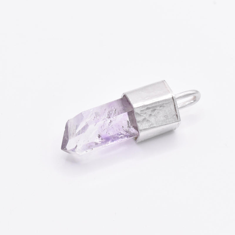 Handmade Brandberg Enhydro Quartz Silver Pendant