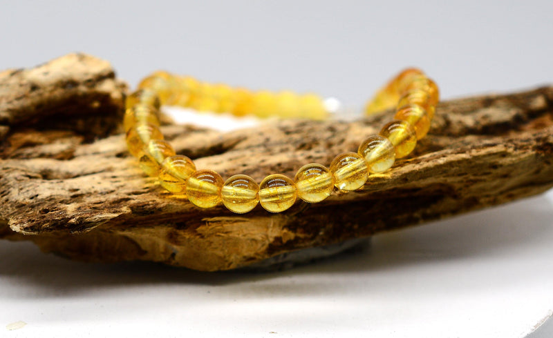 Citrine Bracelet with Handmade Silver Fastener