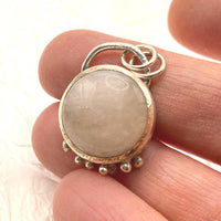Morganite Silver Pendant