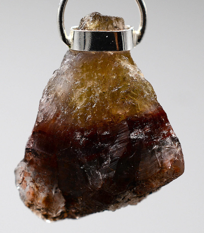 Raw Super 7 Silver Pendant