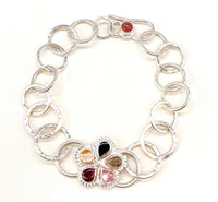 Tourmaline Sterling Silver Bracelet Handmade