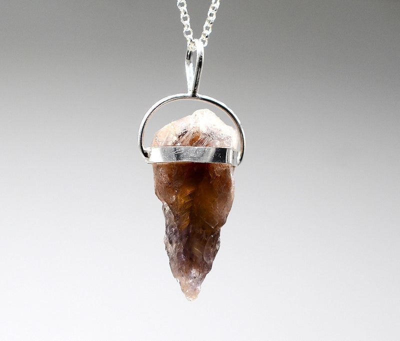 Raw Super 7 Silver Pendant
