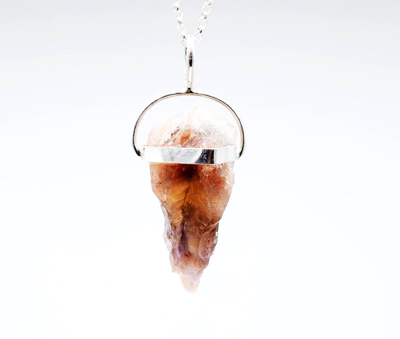 Raw Super 7 Silver Pendant