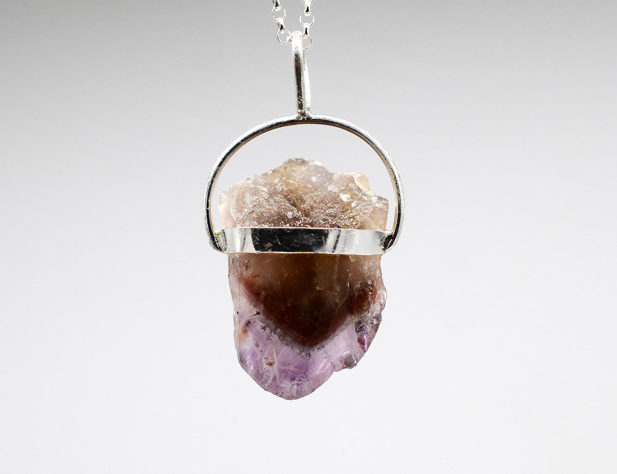Raw Super 7 Silver Pendant