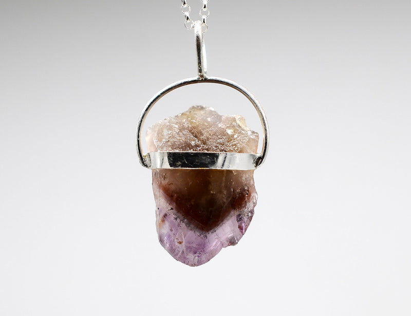 Raw Super 7 Silver Pendant