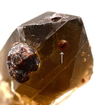Spessartine Garnets on & IN Smoky Generator Quartz
