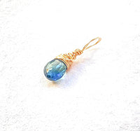 London Blue Topaz Gold Pendant