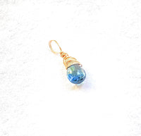 London Blue Topaz Gold Pendant
