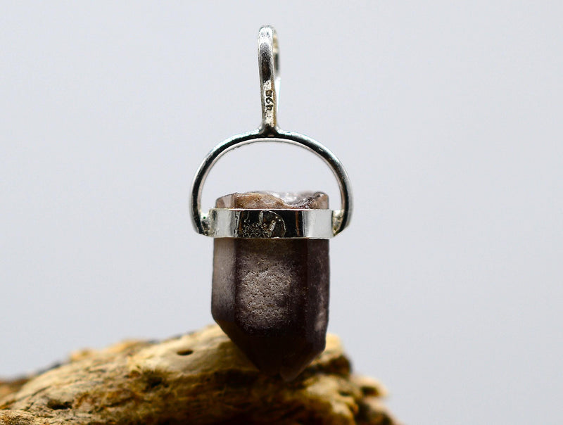 Lithium Phantom Quartz Silver Pendant - Small