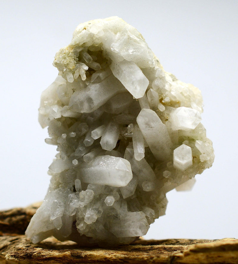Purple Fluorite Crystals on Quartz Cluster