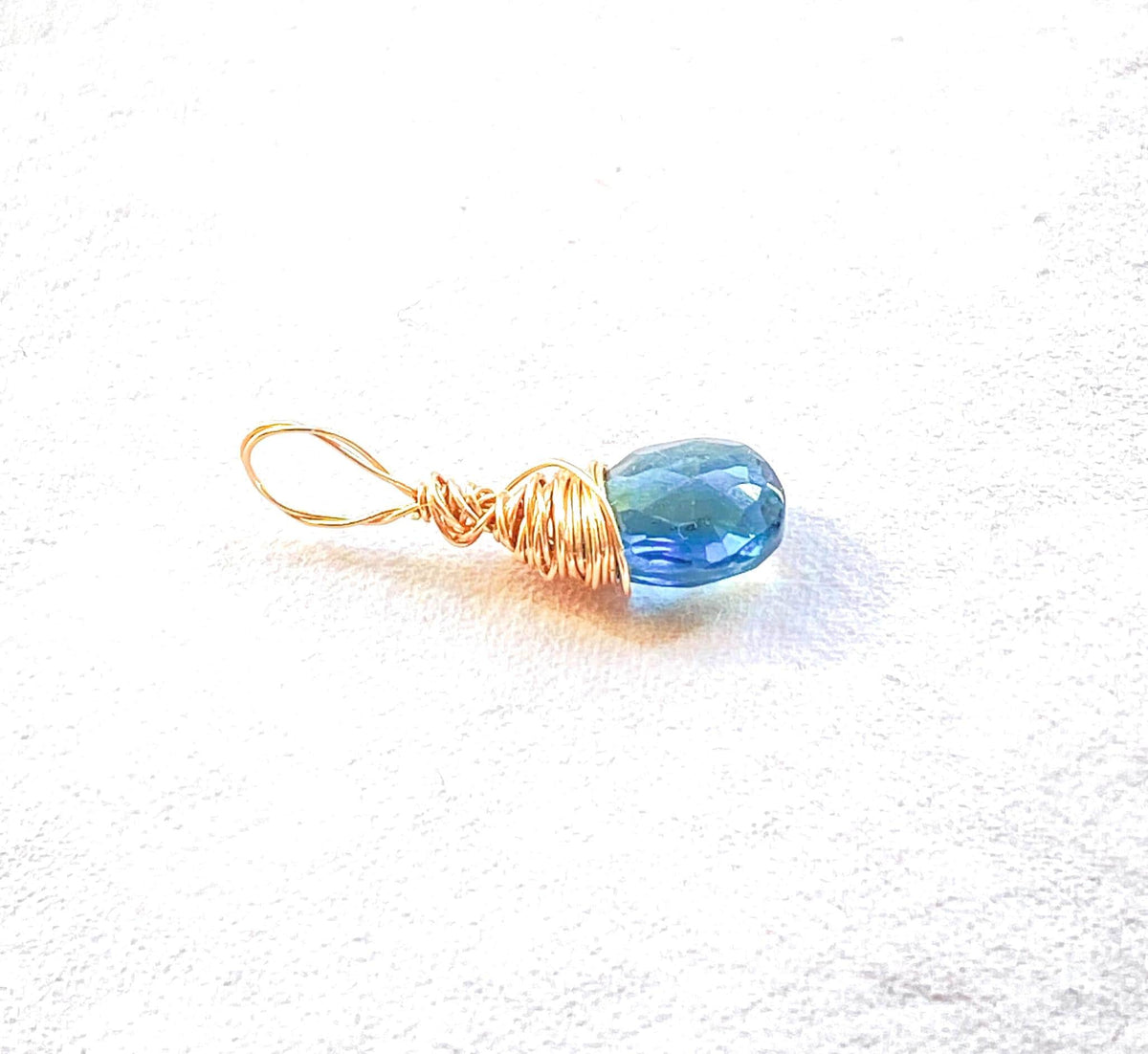London Blue Topaz Gold Pendant