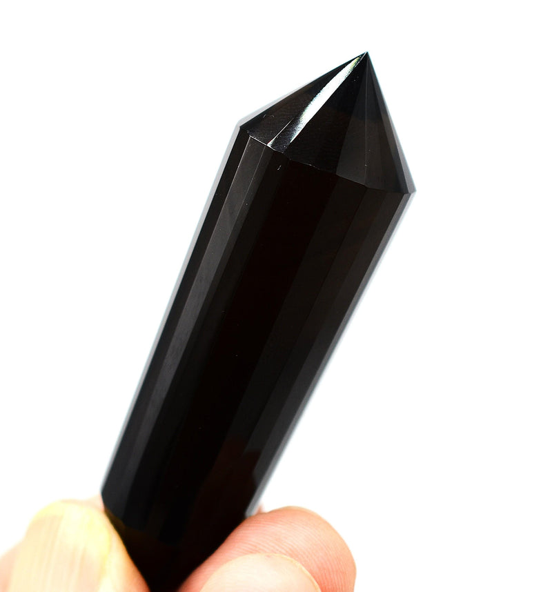 24-Sided Himalayan Smoky Quartz Vogel Wand