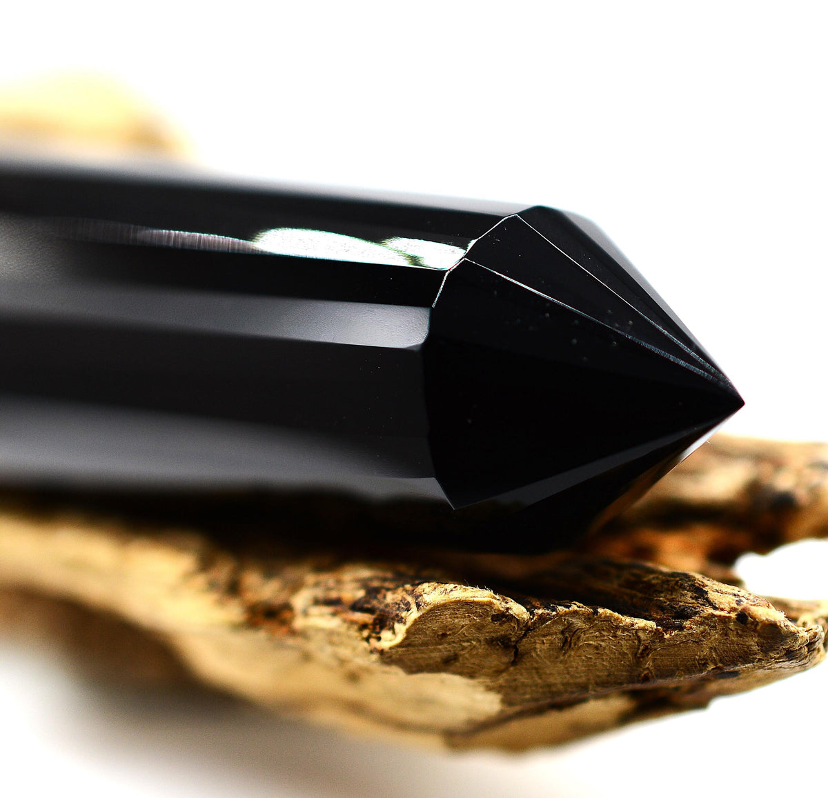 24-Sided Himalayan Smoky Quartz Vogel Wand