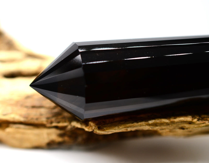 24-Sided Himalayan Smoky Quartz Vogel Wand