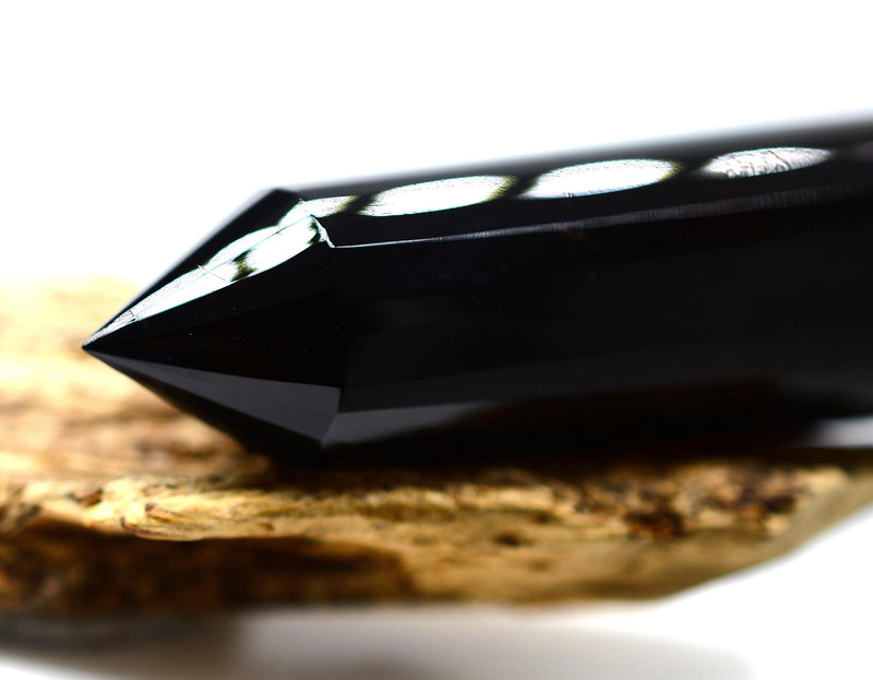 24-Sided Himalayan Smoky Quartz Vogel Wand