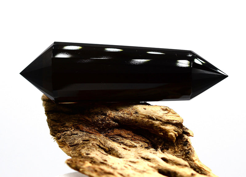 24-Sided Himalayan Smoky Quartz Vogel Wand