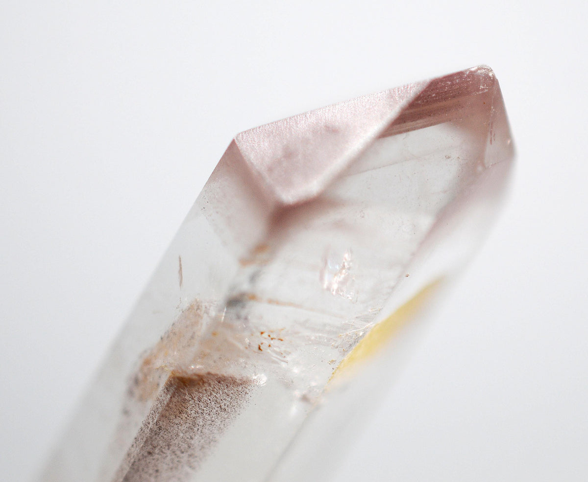 Lithium Quartz Phantom Silver Pendant