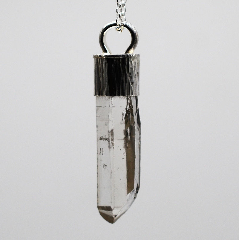 Handmade Himalayan Quartz Sterling Silver Pendant