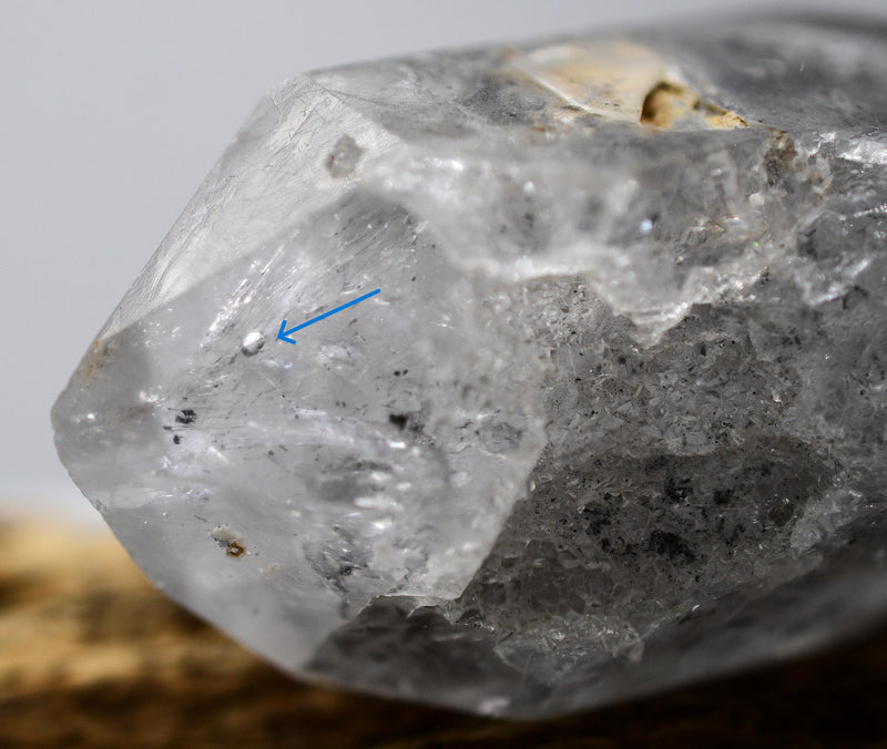 Tibetan Quartz Self-Healed DT Enhydro Rainbow Crystal