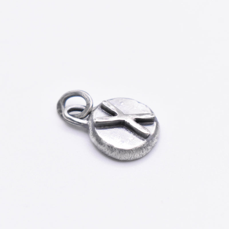 Sterling Silver Gebo Rune Pendant
