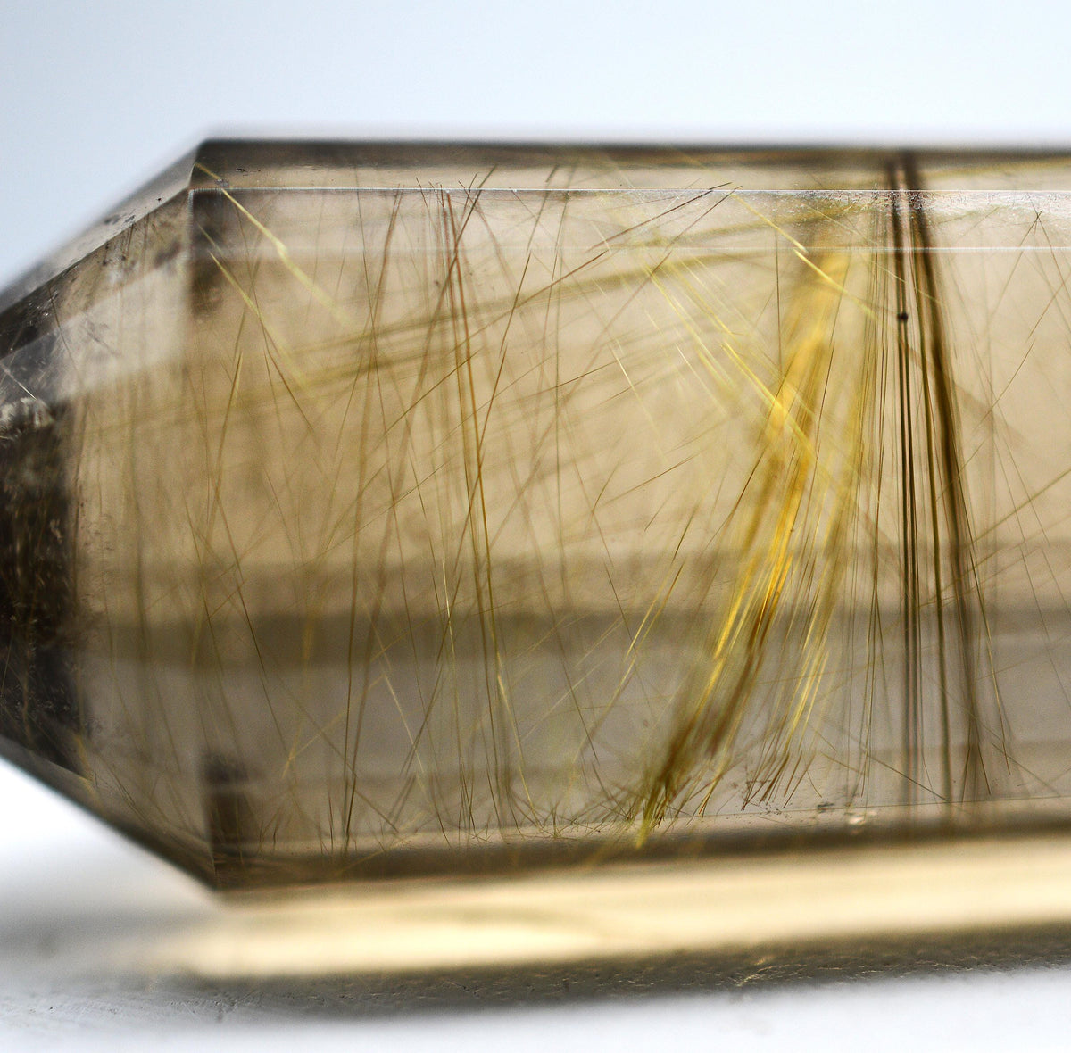 24 Sided Himalayan Rutilated Smoky Quartz Vogel Wand