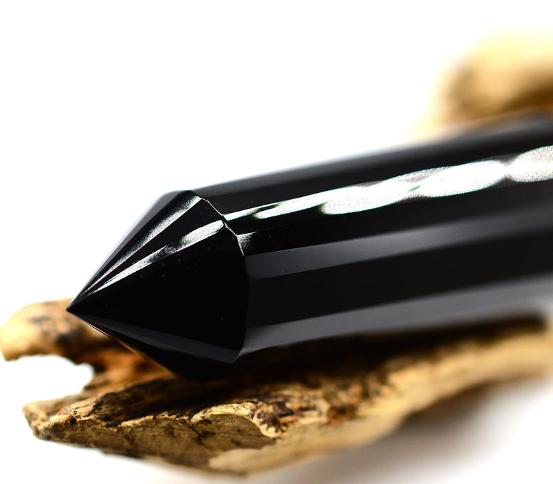 24-Sided Himalayan Smoky Quartz Vogel Wand