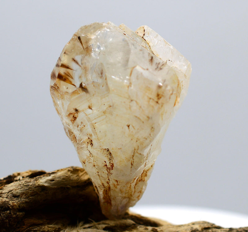 Quartz Rainbow Crystal with Goethite