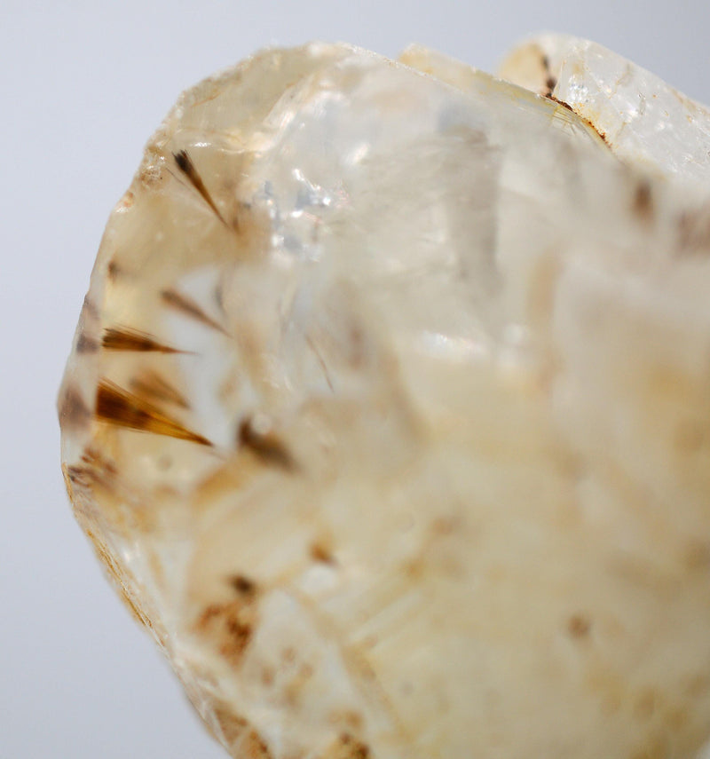 Quartz Rainbow Crystal with Goethite