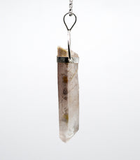 Lithium Phantom Quartz Silver Pendant