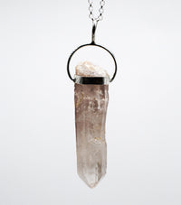 Lithium Phantom Quartz Silver Pendant