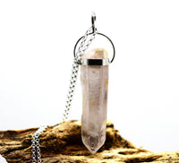 Lithium Phantom Quartz Silver Pendant