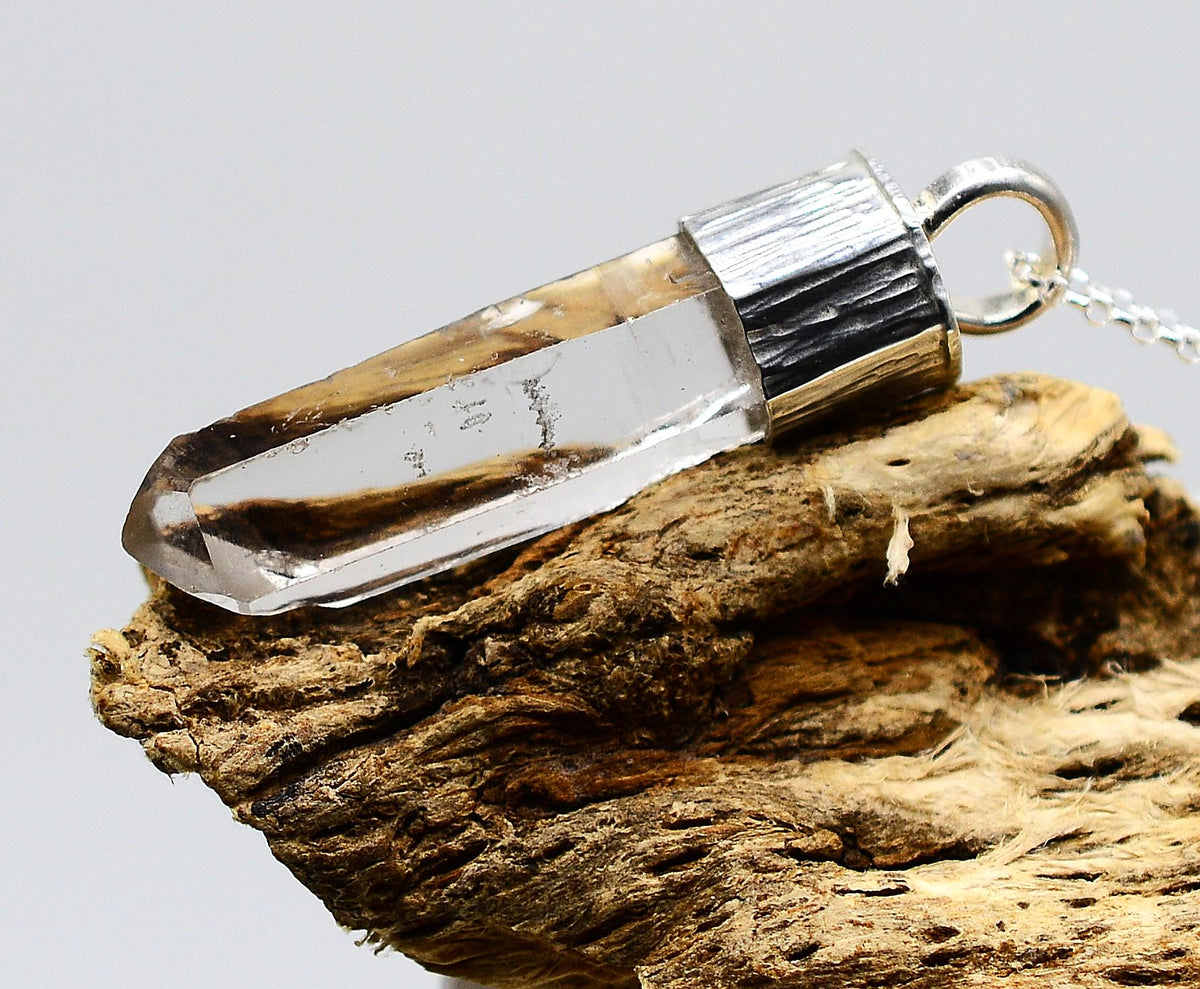 Handmade Himalayan Quartz Sterling Silver Pendant